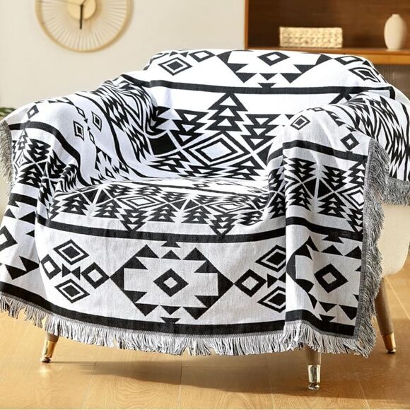 Western Boho Couch Throw Blanket - Picture 1 of 4